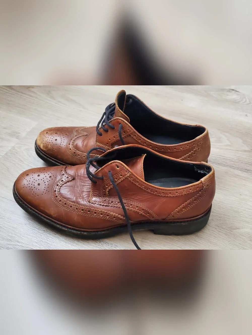 Coach New York Brown Bryant Wingtip Loafer Dress Shoes Oxford Men's US Size 9D